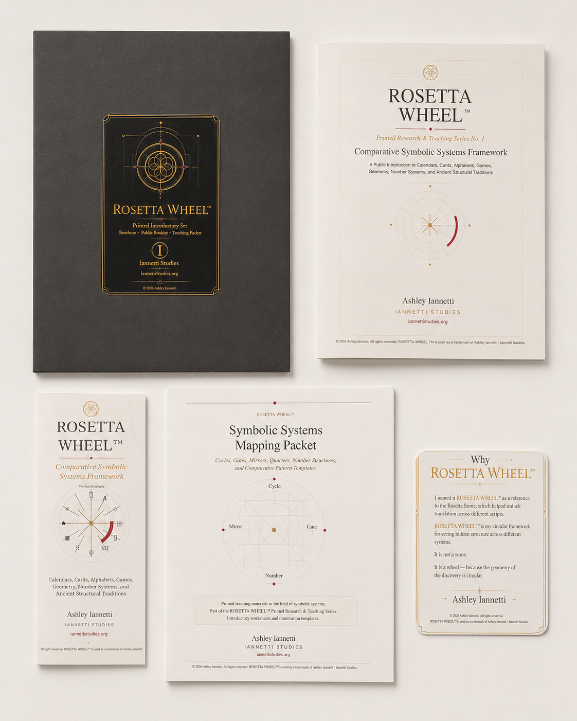 ROSETTA WHEEL printed introductory set materials